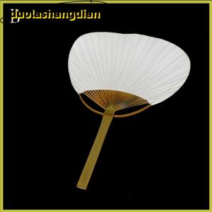 [Duola] 1 chiếc quạt giấy cầm tay thanh lịch gấp gọn màu trắng ủng hộ tiệc cưới