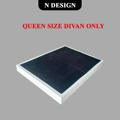 [N Design] Katil Murah Gila / Katil Queen / Katil Single / Katil Bilik Tidur/ Single / Super Single / Queen / King Divan Only / Bedframe Queen/ Single Bedframe - Pvc Brown / White (Mattress / Tilam not include)