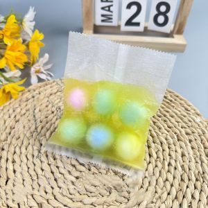 A4QUT 6 Balls Crispy Handmade Ball Crunch Sound Handmade Sensory Dumpling Squishy Creative Pinch Fidget Squeeze Bag Kids Adults