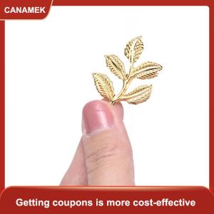 【CANAMEK 】 30pcs/set Leaf Filigree Wraps Connectors Metal Charm DIY Findings Jewelry Making