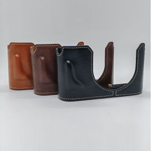 【NEW F】PU Leather Camera Half Body Case for Leica Q3 Battery Opening Bottom Cover