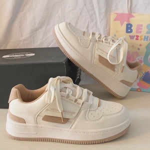 Korean fashion Women flat White Shoes Casual Rubber Sneakers for Women
