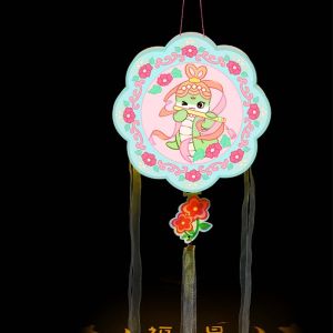NCNC(OKDEALS01) Chinese Style Snake Year Portable Lantern Traditional PVC Children Handheld Lantern Celebration Lantern Cartoon Spring Festival Lantern Home New Year Ornament