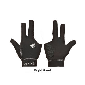 KONLLEN Pool Gloves for Left/Right Hand 3 Finger Snooker Cue Sport Glove Popular Sizes for Men & Women with Adjustable Velcro Billiard accessories