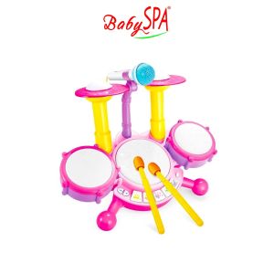 [𝐒𝐆 𝐒𝐞𝐥𝐥𝐞𝐫] BabySPA Children’s Day Gift Set - Baby Drum Piano and Microphone Toy for Toddlers