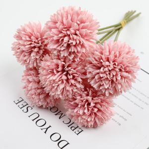 Artificial Flower Dandelion Table Tennis Chrysanthemum Bouquet Fake Flower Arrangement Home Decoration Ornament