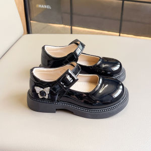 Giày Búp Bê Bé Gái 715 Công Chúa Phong Cách Anh Quốc Da Bóng Đính Tag Cánh Tiên Lấp Lánh Mẫu Mới Cực Đẹp Size 26-36