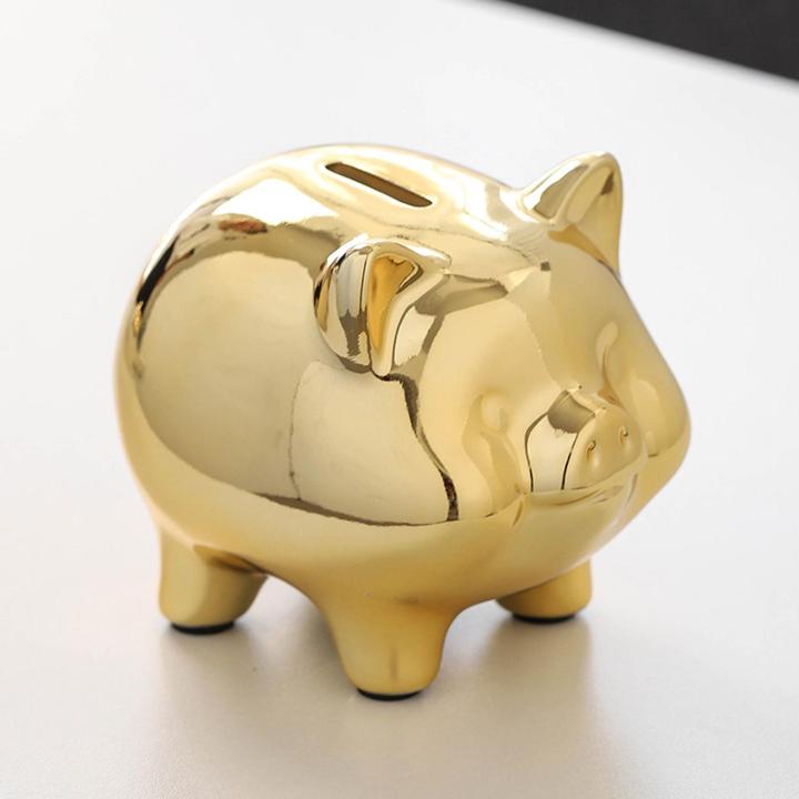 กระปุกออมสินหมูเซรามิก ของตกแต่งบ้านและเสริมสร้างการออม