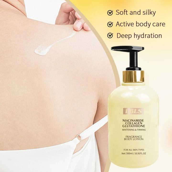LBLS Niacinamide Collagen Glutathione Fragrance Body Lotion Niacinamide  Body Lotion Care Whitening Moisturizing Repair Moisturizing 500ML | 100%  Safe and Effective - Lazada