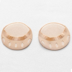 VCH Spring Foot Women Heelless Sponge Invisible Ice Silk Bamboo Lining Foot Pad Half Socks Sock Slippers Open Toe Socks