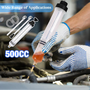 Oil Extractor Pump 500CC/1500CC Manual Fluid Changer Extraction Filling Syringe For All Terrain Vehicle Oil Extractor Pump Hand Tool Brake Oil Pump Boat Agricultural Equipment Oil Fluid Transfer Pump