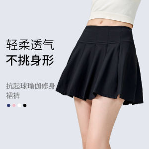 YueJi Sports Pleated Skirt Women Quick-drying Anti-exposure Tennis Badminton Skirts