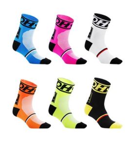 ถุงเท้าปั่นจักรยาน กระชับ ยืดหยุ่นสูง เนื้อผ้าระบายอากาศ