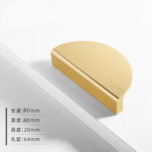 Tarikan Laci Semi Circular Handle Lemari Minimalis Tarikan Laci Aluminium Handle Setengah Lingkaran