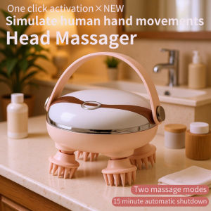 Head Massage Instrument Rechargeable Head Massager Scalp Stress Relax Body MassageWaterproof Handheld Hair Scalp massager