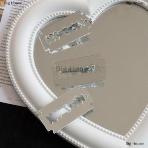 [COD] Big House กิ๊บหนีบผมอะคริลิคที่สร้างสรรค์ตลกจำลองใบมีดสำหรับเด็กผู้หญิงที่น่ารัก Headwear แฟชั่นหรูหราน้ำหนักเบาคลิปผมน่ารัก