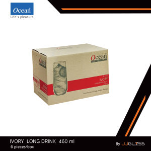 JJGLASS - (Ocean) B13016 Ivory Hi Ball 16 1/4oz. (460ml.) [1กล่อง (6ใบ)] แก้วน้ำ แก้วไฮบอล สำหรับใส่เครื่องดื่มต่างๆ