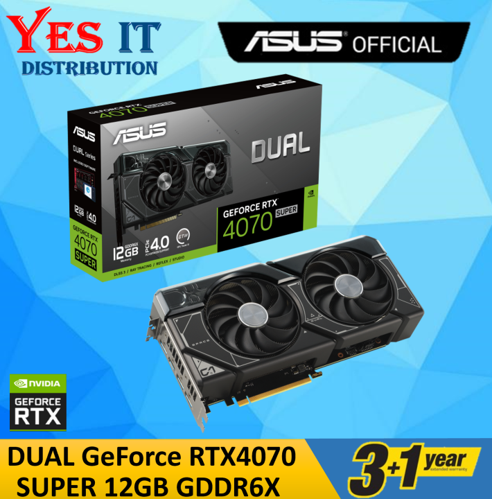 ASUS Dual GeForce RTX 4070 SUPER 12GB GDDR6X / Dual GeForce RTX 4070 ...