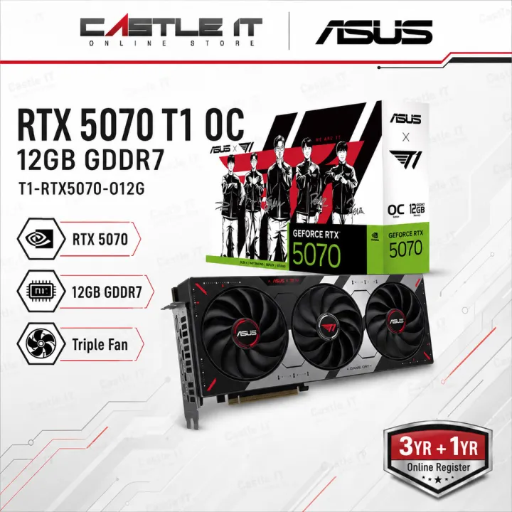 ASUS GeForce RTX 5070 T1 OC 12GB GDDR7 Graphics Card