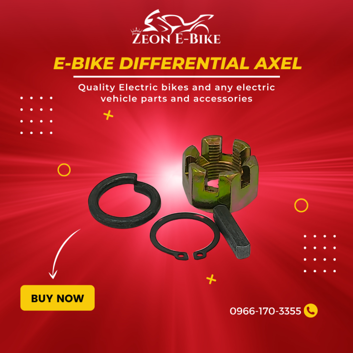 ebike axle nut replacement part for differential shaft axle