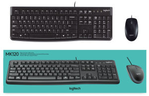 Combo bàn phím & chuột có dây Logitech MK120