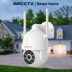 CCTV Camera Outdoor 3MP 360°PTZ SecurityAuto Tracking Wireless WiFi ANRAN CameraTwo-Way AudioColor Night VisionPan Tilt 4X ZoomMotion AlarmWaterproof Dome CamerasP2