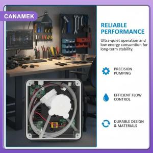 【CANAMEK】 1Pcs DC 5V 6V Small 500 Metal Brush Geared Motor Micro Peristaltic Pump Dosing Liquid Water Squeeze Pump For Lab Ink Sampling Pump