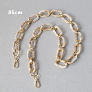 New Fashion Woman Bag Strap Accessory Detachable Replacement Chain Beige Green Acrylic Luxury Straps Women Alloy Shoulder Handle Chains