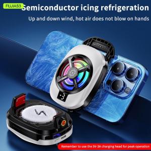 【E-WOITD】 Bán Dẫn Điện Thoại Di Động Quạt Làm Mát Tản Nhiệt Back-Clip Cho Trò Chơi Live Streaming Điện Thoại Mát Cho Iphone Android Phổ