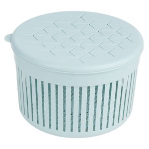 Rổ nắp tròn Thái nhựa VIỆT NHẬT - Lưới thoáng khí đựng hành tỏi ớt vật dụng văn phòng - 3396