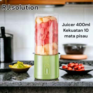 S1 Blender Portable / Blender Portable /Juicer Mini 10 Mata Pisau USB Rechargeable 400 ml