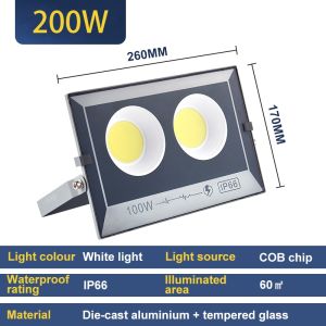 Free warranty 1600W LED Spotlight LED Flood Light Engineering Light 220V Waterproof PIR Motion Sensor Floodlight Outdoor
