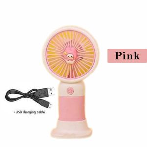 KIPAS ANGIN MINI FAN Portable 2 in 1 Genggam Dengan Holder HP USB Cas Bisa Bayar Ditempat