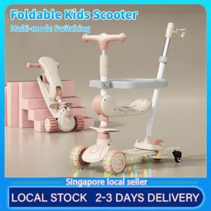 Skateboard childrens scooter 3-6 years old baby pedal guardrail balance car