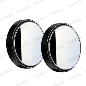 2PCS Car Motorcycle Rear View Rotating Round Blind Spot Mirror 360° Wide Angle Adjustable Rotating Car Accessory