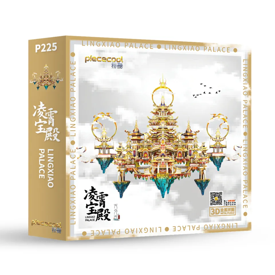 Piececool 3D Metal Puzzle for Adult, Lingxiao Palace Building