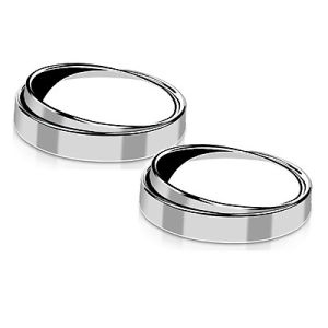 bộ 2 gương cầu lồi xoá điểm mù có viền bao - gương cầu 360 độ gắn ô tô xe máy