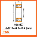 5203ZZ (17x40x17.5 mm) ตลับลูกปืนเม็ดกลมสัมผัสเชิงมุม 2 แถว ฝาเหล็ก 2 ...