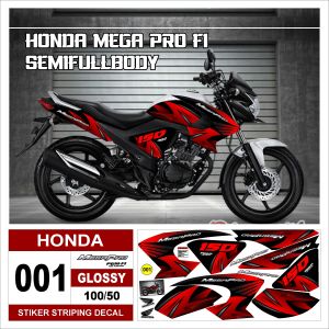 Stiker Decal Striping Honda Mega Pro Fi Megapro New Variasi ARS01 GLOSSY Semua Ready
