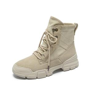 Women Autumn Winter Short Boots Ladies Mid Square Heels Fashion Warm Shoes Women Yellow Black Apricot Ankle Boots Size 35-40