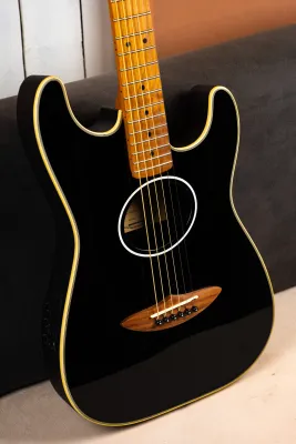 SQOE AST200 PLASTIC BACK ELECTRIC - ACOUSTIC FOLK GUITAR