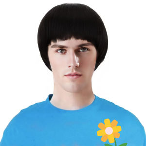 Wig Male Qi Bangs Short Hair Headgear European and American Foreign Trade Mechanism Wig Full Head Hairstyle