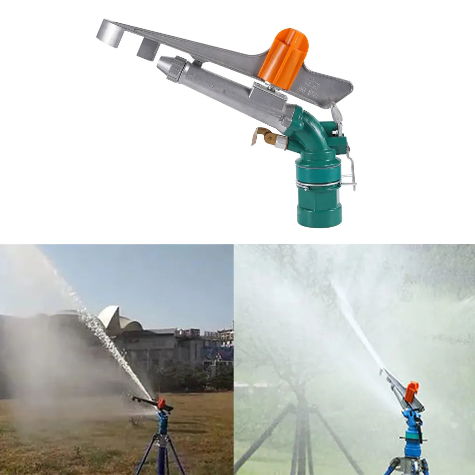 1.5/2/2.5 Internal Thread Lawn Sprinkler Long Shot Large Sprinkler Head  360° Adjustable Metal Rocker Arm Sprinkler Frame Spring Automatic Rotating  Sprinkler Head Irrigation Rain Sprinkler Garden Park Impact Drive Sprinkler