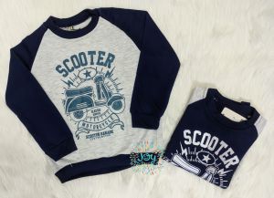 Joykids Sweater Anak Laki-laki Motor Vespa / Sweater Anak Cowok Motor Vespa ( Umur 4 - 6 Tahun )