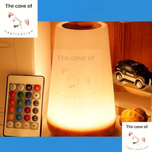 LED Night Light Touch Bedside Table Lamp 13 Colors Remote Control Rechargeable Bedroom Dimmable Decoration Lamp