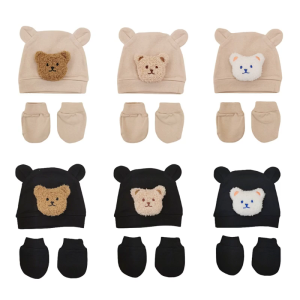 Soft & Warm Baby Mittens and Hat Set Newborn Cap with Gloves Must Have Lightweight Protect Your Newborn Delicate Skin