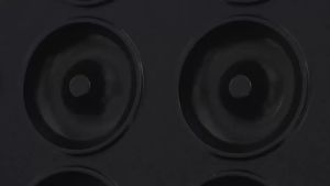 LZD 220V European Standard New Temperature Control 16 Hole Double Side Heating Donut hine Cake Desserts Bread Maker