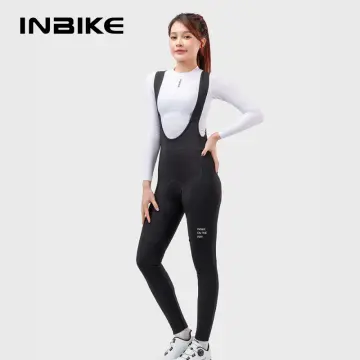 INBIKE Thermal Cycling Bib Tights For Men - Windproof Fleece, 3D Padded, Reflective, Winter Road Riding Pants