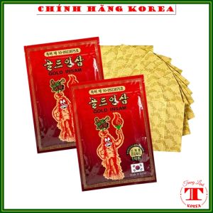 [Combo 5 gói] Cao dán hồng sâm hàn quốc Insam đỏ 5 gói x 20 miếng - Chăm sóc chấn thương giảm đau nhức tranglinh