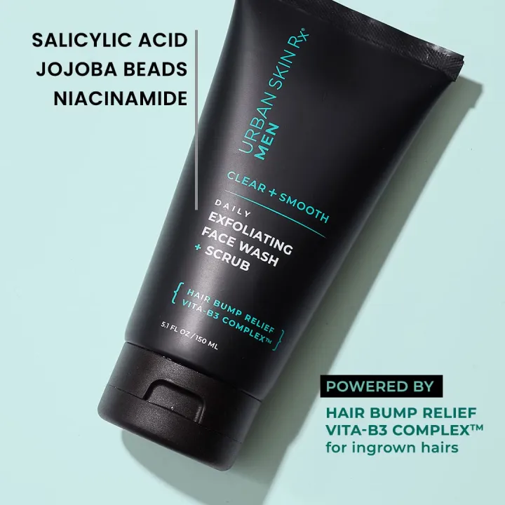 Daily%20Mens%20Exfoliating%20Face%20Wash%20%20%20Scrub%20%7C%20Urban%20Skin%20Rx%C2%AE%20%7C%20Powerful%202-in-1%20Cleanser%20and%20Scrub%20%7C%20Cleans%20Pores%20of%20Dirt%20and%20Oil.%20Formulated%20with%20Salicylic%20Acid,%20Jojoba%20Beads%20and%20Niacinamide%20%7C%205.1%20fl%20oz%20-%20Image%202
